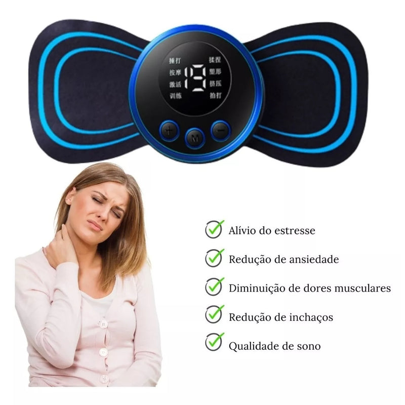 Massageador Elétrico Cervical Eletroterapia Ems Pescoço Pern